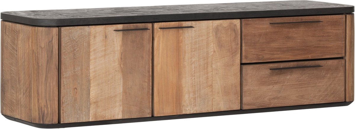 DTP Home Soho zwevend tv meubel Teakhout Mortex 150x40x42 cm