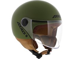 Axxis Square S helm mat groen XL - Motorfiets / Bromfiets / Scooter helm