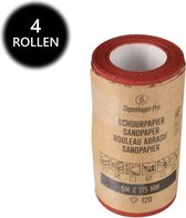Copenhagen Pro schuurpapier op rol - 4 rollen - droog - korrel 120 - 11.5 cm x 5 meter