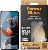 PanzerGlass - Screenprotector geschikt voor Samsung Galaxy S24 Glazen | PanzerGlass Ultra-Wide Fit Screenprotector - Case Friendly + Installatie Frame