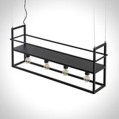 Lindby - suspension - 4 lumières - acier - H : 41 cm - E27 - mat