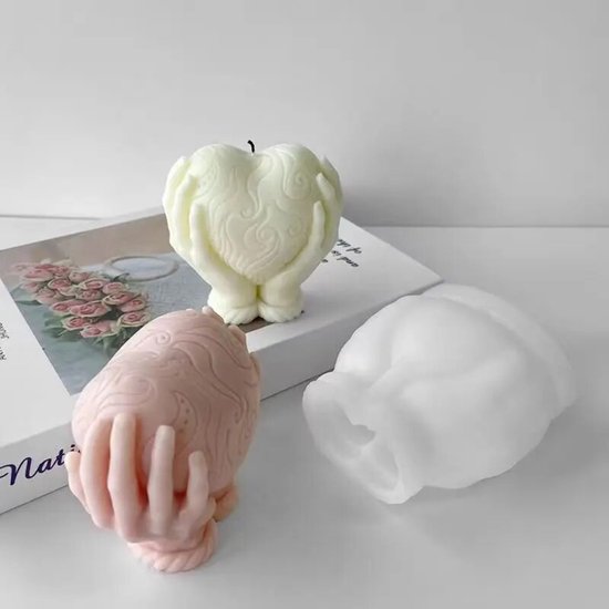 ZoeZo - Kaarsmal - Hart - Palmliefde - Kaars mallen - Siliconen mal - Zelf kaarsen maken - Gips & epoxy gieten - Zeep maken