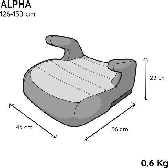 Zitverhoger ALPHA i-Size - 126-150 cm - 6 tot 12 jaar - 3-punts autogordel bevestiging - NANIA Adventure - FLAMINGO - NANIA