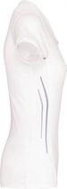 SportT-shirt Dames XXL Proact Ronde hals Korte mouw White / Silver 100% Polyester