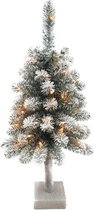 Wintervalley Trees - Kunstkerstboom Niklas met LED verlichting - 35x90cm - Besneeuwd