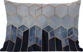 Buitenkussens - Tuin - Hexagon - Gold - Luxe - Patronen - 50x30 cm
