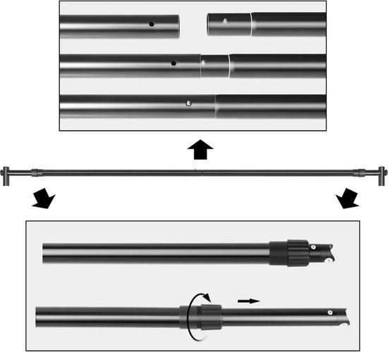 Selens 70x102cm T-Vorm Foto Achtergrond Stand Polen Achtergrond Ondersteuning Fotografie met Klemclips Draagbare Verstelbare voor Achtergrond Product Rekwisieten Fotostudio Schieten