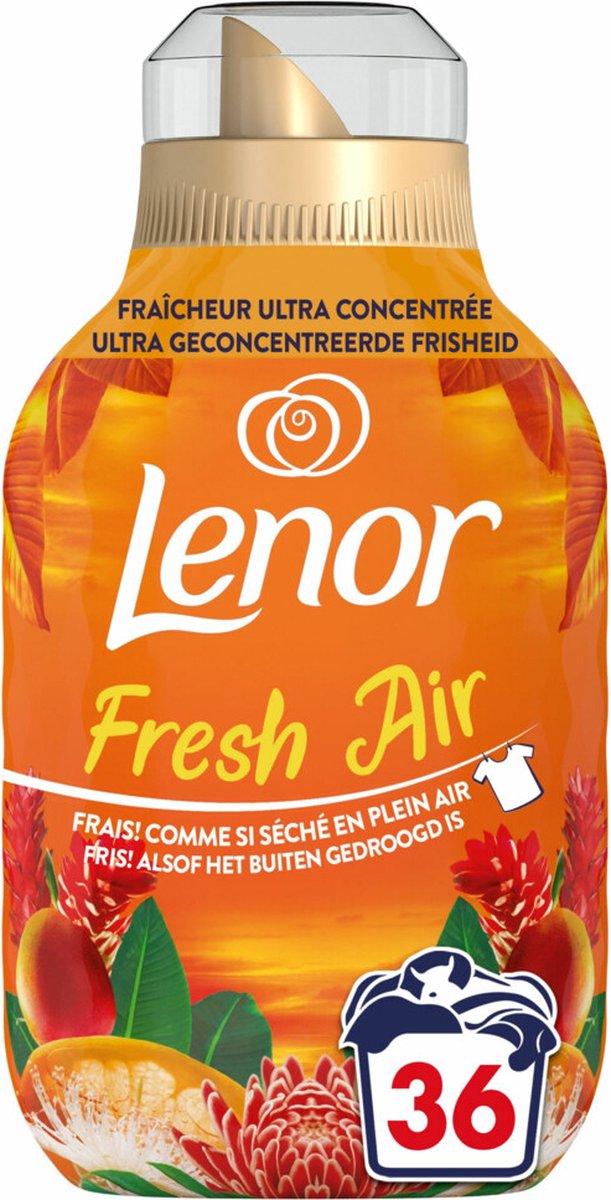 Goedkoopste Lenor Wasverzachter Fresh Air Tropenzon 36 Wasbeurten 504 ml