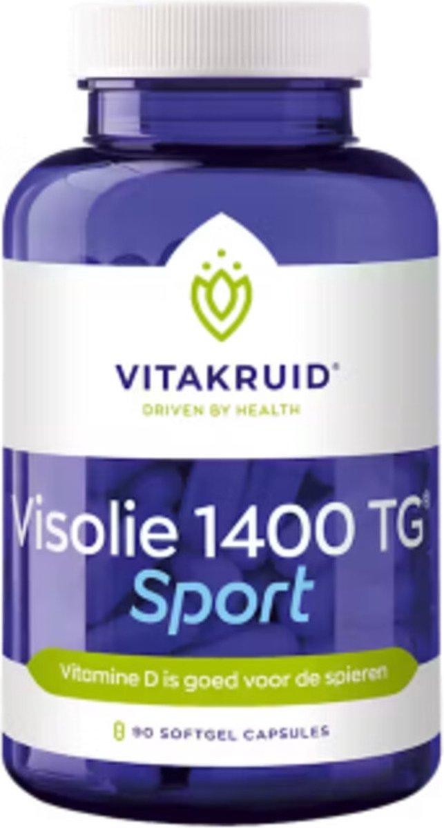 Bol.com Vitakruid Visolie 1400 TG sport 90 Softgels aanbieding