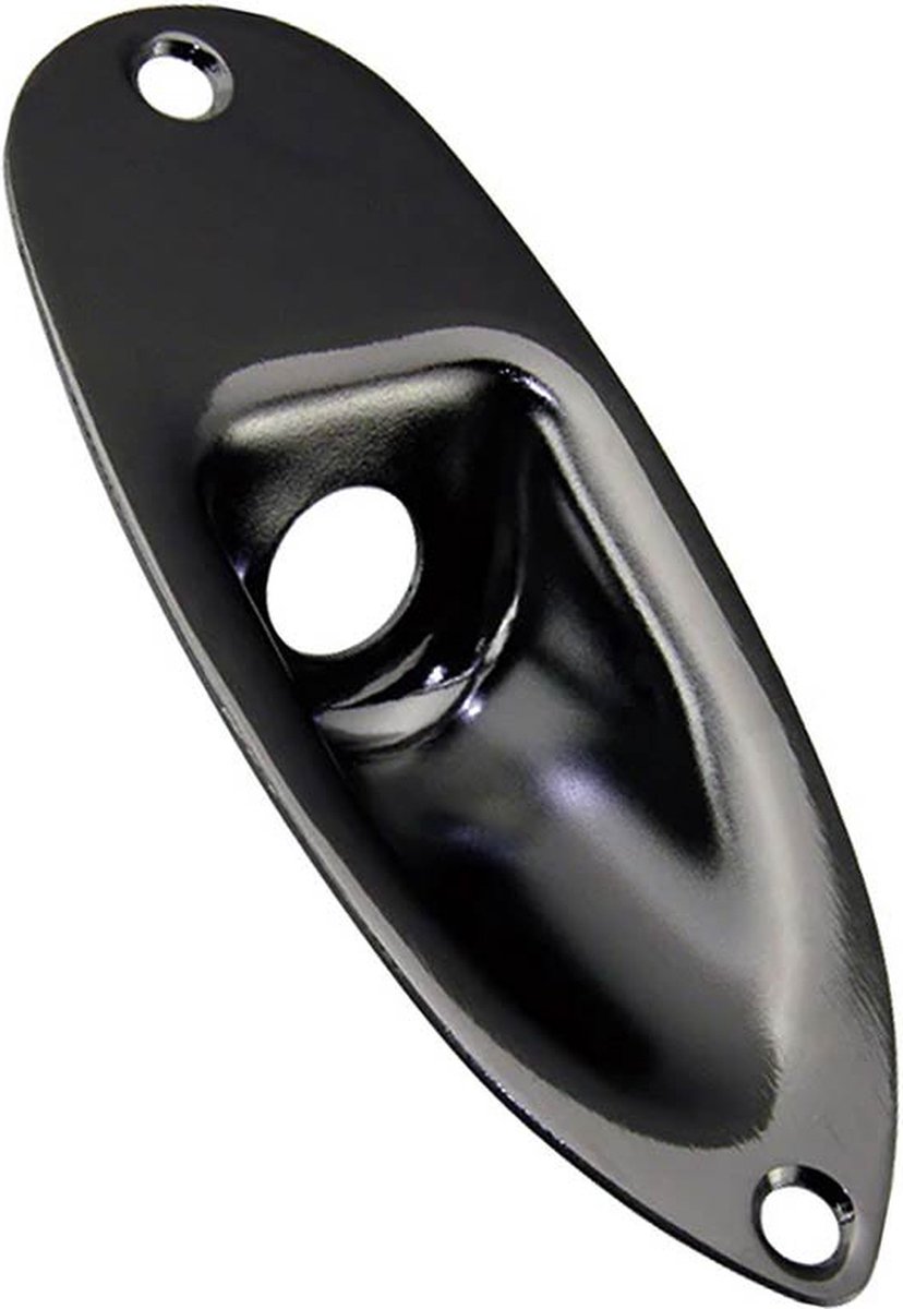 Allparts AP0610003 Zwarte Jackplate voor Strat® met Montage-Schroeven