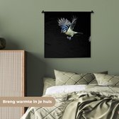 Tenture murale - Tissu mural - Vogels - Ressorts - Zwart - 60x60 cm - Tapisserie