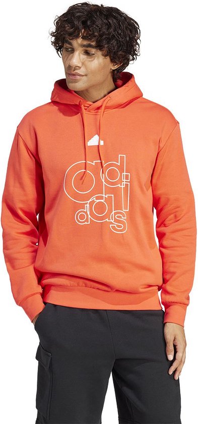Adidas Brand Love Fl Q1 Gd Sweat à capuche Oranje L / Regular Homme
