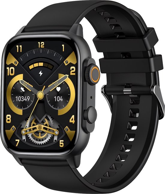 Cinturio Commander Smartwatch - Zwart - Omoled Scherm - Voor heren en voor dames