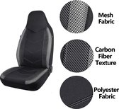 High Back Air Mesh Stof Auto Seat Covers Sportief Ontwerp Airbag Compatibel Geschikt Voor De Meeste Auto Suv Truck Bush Zitkussen