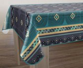 Tafelkleed anti-vlek Arica bleu ovaal 240 cm Tafellaken - Decoratieve Tafel Accessoires - Woonkamer Decoratie - Bonne et Plus®
