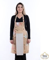 Tulipa Master Keukenschort met Handdoek Koffee Professioneel Verstelbaar Kookschort BBQ Schort Horecakwaliteit Schorten voor vrouwen One Size Fits All