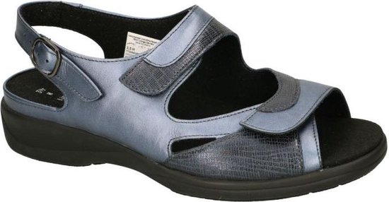 Solidus -Dames - blauw donker - sandalen - maat 39.5