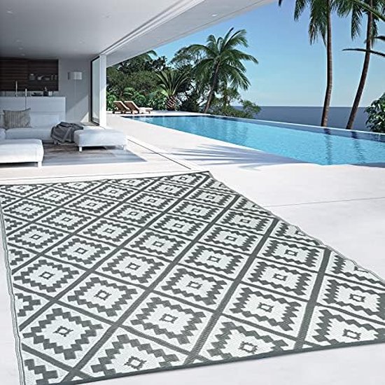 Tapis extérieur Bahamas, gris, 270 x 370 cm
