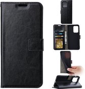 Portemonnee Book Case Hoesje Geschikt voor: Xiaomi Redmi 10A - Zwart