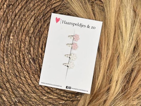 Baby haarspeldjes setje 39 - mini - 2cm groot - voor de eerste lokjes haar – bloemetjes