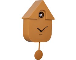 Karlsson Koekoeksklok Modern Cuckoo - Geel - 8.5x21.5x41cm - Wandklok Scandinavisch