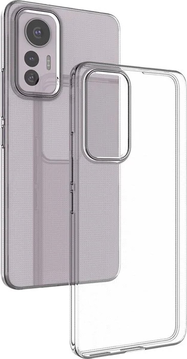 Flexibele achterkant Silicone hoesje Transparant Geschikt voor: Xiaomi 12 Lite