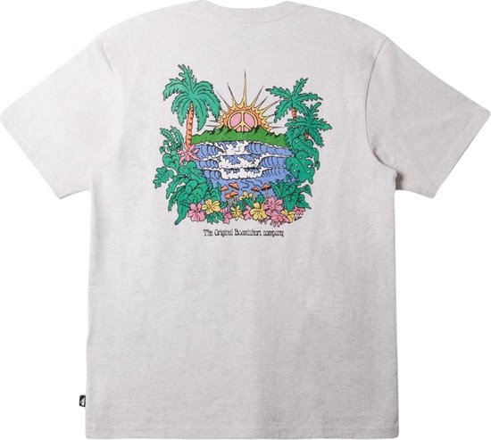 Quiksilver Island Sunrise T-shirt - Snow Heather