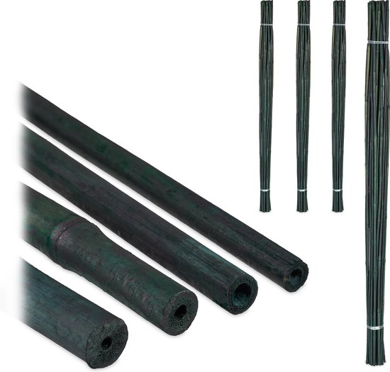 KADAX Bamboestokken, 180 cm x 18/20 mm, set van 10, plantenstokken van