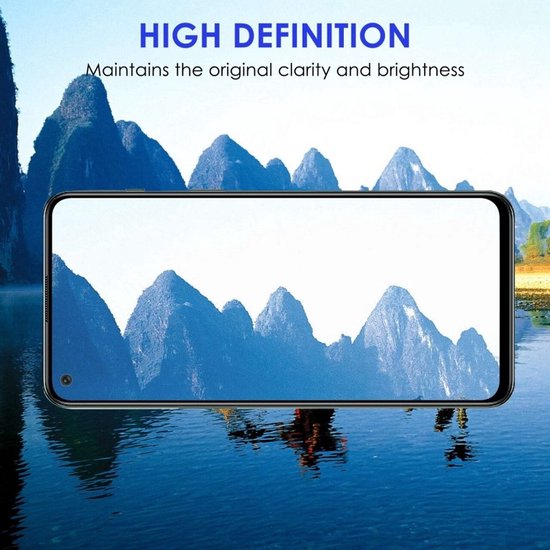 Glas de protection d'écran à couverture complète - Protecteur d'écran en Tempered Glass Convient pour: Oppo Reno 4 Pro 4G & 5G - 2x