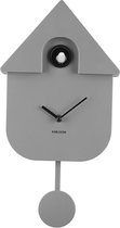 Wall clock Modern Cuckoo mouse grey