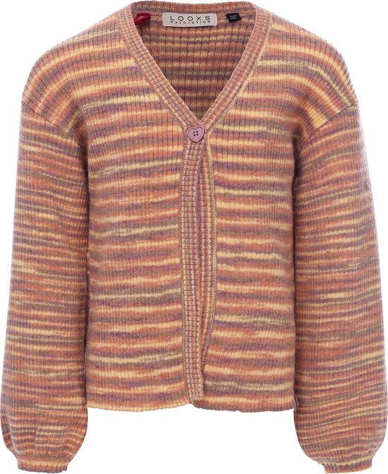 LOOXS Little 2401-7319-700 Meisjes Sweater/Vest - Maat 116 - Bruin van 100% polyester