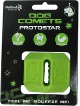Dog Comets Protostar Cube de jouet durable pour chien - Cacher des friandises - Extrêmement solide - 8 cm de diamètre - Vert - Convient aux chiens