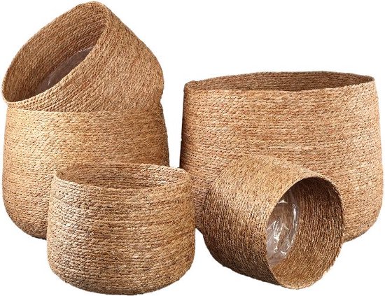 3-delige opbergmanden set van zeegras kopen