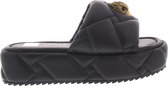 Kurt Geiger London Kensington Puff Flatform Slippers - Dames - Zwart - Maat 40