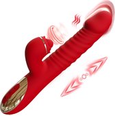 HappySexy Vibrators Voor Vrouwen – Clitoris Dildo Rabbit Vibrator Luchtdruk Zuiger – Likkende Tong Met Meerderde Standen en Vibraties – A C G Spot Tarzan Stimulator