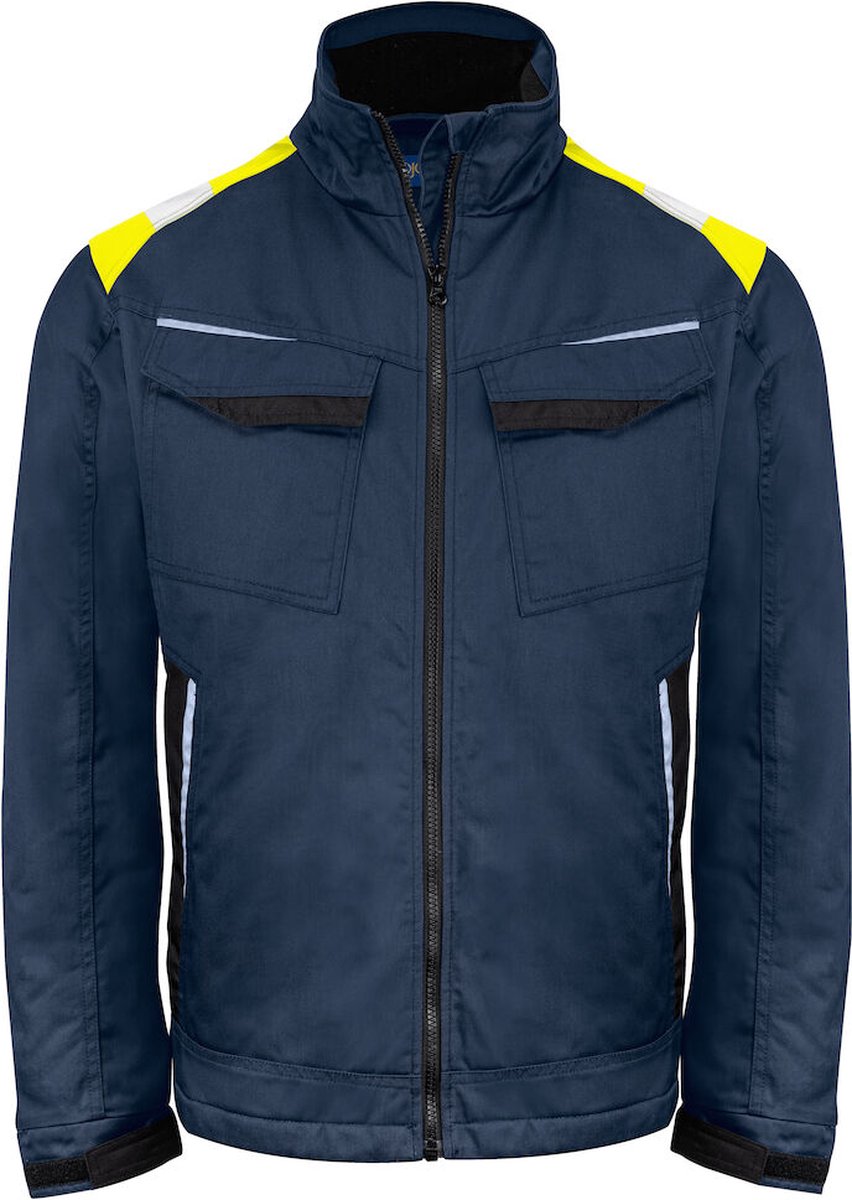 ProJob 5428 GEVOERDE SERVICE VEST 645428 - Marine/Geel - 3XL