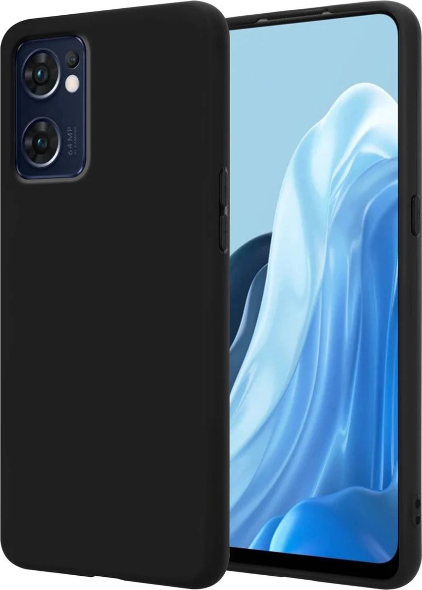 Silicone hoesje Geschikt voor: Oppo Find X5 lite - Zwart
