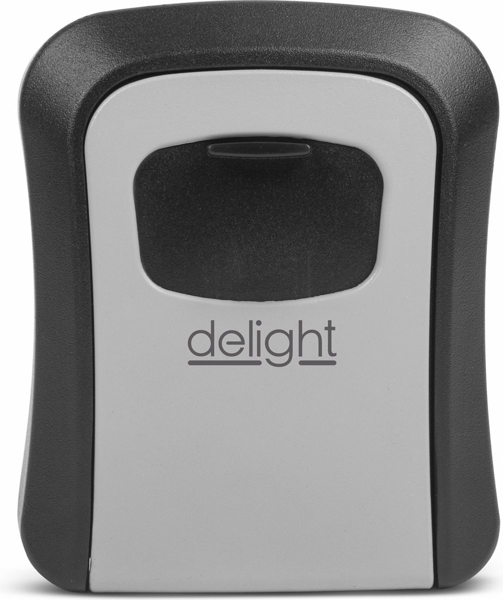 Delight Sleutelkastje - Sleutelkluis met Cijferslot Code - Centraal opbergen van sleutels - 115 x 95 x 40 mm - Sleutelkluisje Metalen Behuizing