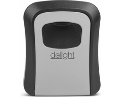 Delight Sleutelkastje - Sleutelkluis met Cijferslot Code - Centraal opbergen van sleutels - 115 x 95 x 40 mm - Sleutelkluisje Metalen Behuizing