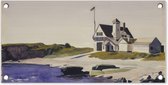 Tuinposter Kustwacht, Maine - Edward Hopper - 60x30 cm - Tuindoek - Buitenposter