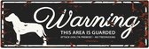 D&d Home - Waakbord - Hond - Warning Sign Stafford Gb 40x14cm Zwart - 1st