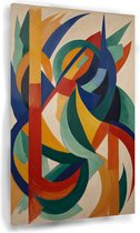Peinture abstraite colorée - Peintures sur verre de chambre à coucher - Peintures sur verre art abstrait - Tableaux Classique - Peintures plexiglas - Décoration murale - 80 x 120 cm 5mm