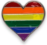 Hartje Regenboog Kleuren Pride Badge