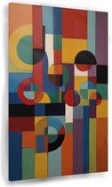 Tableau abstrait coloré - Tableau sur verre coloré - Tableau art abstrait - Tableau moderne - Peintures plexiglas - Décoration salon - 80 x 120 cm 5mm