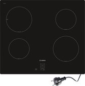 Bosch Serie 2 PUG61RAA5D plaque Noir Intégré (placement) 60 cm Plaque avec zone à induction 4 zone(s)