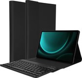 Accezz QWERTY Bluetooth Keyboard Bookcase Geschikt voor de Samsung Galaxy Tab S9 FE