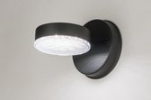 Lumidora Wandlamp 72596 - Voor buiten - MERANO - Ingebouwd LED - 7.0 Watt - 450 Lumen - 3000 Kelvin - Zwart - Antraciet donkergrijs - Staal - Buitenlamp - IP44