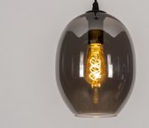 Lumidora Hanglamp 73953 - DRUP - E27 - Zwart - Grijs - Metaal - ⌀ 20 cm