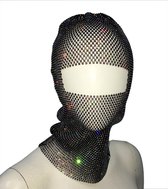 Luxe BDSM gezichtsmasker met parels - Open ogen - Bivak - Bondage - One size - Cosplay - Visnet - BDSM Masker