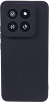 Dun TPU Hoesje Zwart Geschikt voor Xiaomi 14 Pro | Back Cover Matte Zwart | Flexibel | Lichtgewicht | Ultra Dun